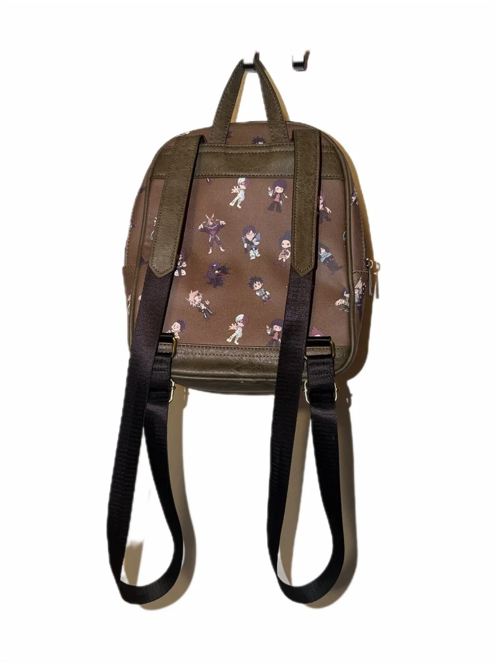 Brown my hero academia Print Mini Backpack